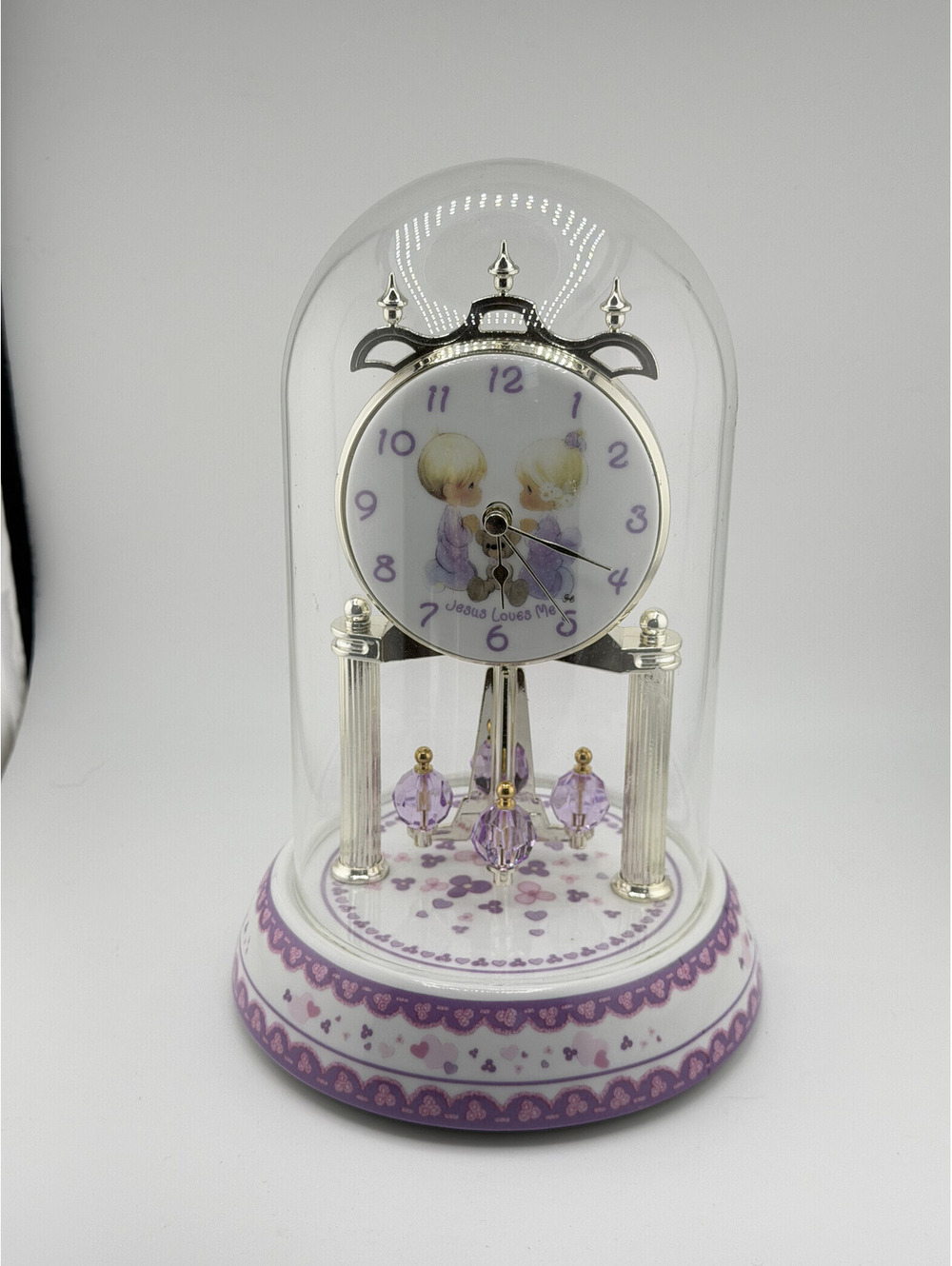 Precious Moments "Jesus Loves You” Anniversary Clock working NEW BATTERY